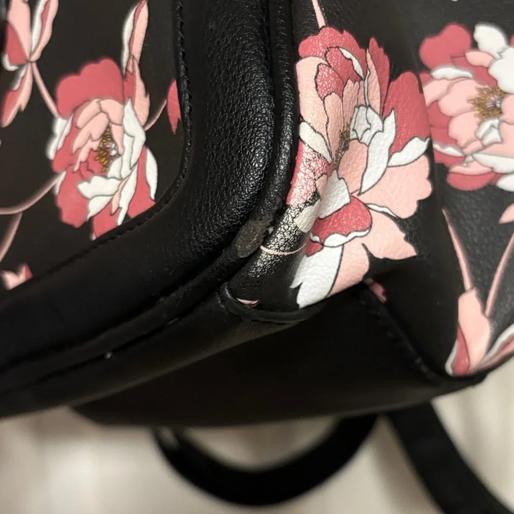 Juicy Couture Floral Black and Pink Backpack - Picture 6 of 14
